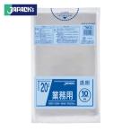 ジャパックス メタロセン配合ポリ袋 20L 透明 10枚 厚み0.025mm (1冊) TM23