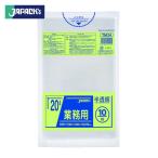 ジャパックス メタロセン配合ポリ袋 20L 半透明 10枚 厚み0.025mm (1冊) TM24