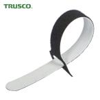 トラスコ TRUSCO マジックバンド 超薄型 ストラップ 15cm 黒 (5本入) (1袋) MKSH-1915-BK