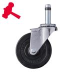 ハンマーキャスター 420K-R75 差込み旋回式ゴム車輪 75mm (1個)