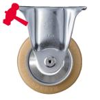 ハンマーキャスター 420SR-URB100 固定式ウレタン車輪(スチールホイール・ローラーベアリング)100mm (1個)