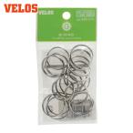 ベロス VELOS 二重リング 25mm 18本入 (1枚) DL-2218