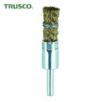 トラスコ TRUSCO 筒型ブラシΦ15X軸6 真鍮メッキ0.25 くくりタイプ (1本) TEB-15G