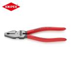 KNIPEX クニペックス 0201-180 強力型ペンチ プラスチックハンドル 180mm (1丁)