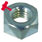 ハンマーキャスター A00NAT-W308 W3/8ナット (1個)