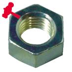 ハンマーキャスター EA0NAT-M12 M12X1.75ナット (1個)