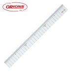 共栄プラスチック メタクリル両切直線定規 30cm (1本) A-2035