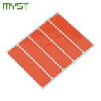 マイスト MYST 蛍光反射シートDX(粘着剤付) オレンジ(5枚入) (1袋) 5043