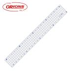 共栄プラスチック 方眼定規 20cm ブルー (1本) 品番：AH-20-B