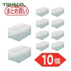 ショッピングTRUSCO トラスコ TRUSCO  (まとめ買い) オリコン 薄型折りたたみコンテナスケルコン 30Lロックフタ付  10個 (1S) 品番：TSK-C30B-TM-10P