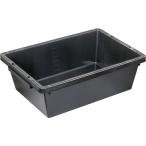 トラスコ TRUSCO トラ舟80Lブラック(角型・再生原料使用) (1個) 品番:PSB80-BK