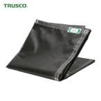 ショッピングTRUSCO トラスコ TRUSCO 防炎2類 防炎メッシュシートエコノミー 1.8m×3.6m ブラック 建築工事養生 塗装工事用（飛散防止） (1枚) 品番：BM1836-BK