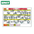 ユニット UNIT 玉掛関係標識 建設用クレーンの標準合図法 (1枚) 327-33