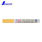シンワ測定 78416 工事用ペイントマーカー 中字 丸芯 黄 (1本)