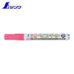 シンワ測定 78419 工事用ペイントマーカー 中字 丸芯 蛍光ピンク (1本)