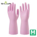 ショーワグローブ 塩化ビニール手袋 ナイスハンドミュー薄手 ピンク Mサイズ (1双) NHMIU-MP