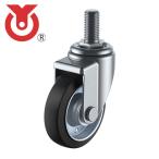 ユーエイ SJT-100W-M20-40 ねじ込み式 自在 キャスター ゴム 車輪径100mm Jタイプ SJT型 ネジ寸法M20×40ピッチ2.5 (1個)