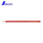 シンワ測定 78440 工事用 鉛筆型クレヨン 赤 3本入 (1Pk)