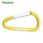 トラスコ TRUSCO カラビナ 線径5mmX50mm D型 ゴールド (1個) TKN550GO