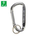 光 HIKARI カラビナ シルバー 60mm (1個) KRA-602