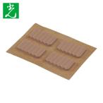 光 HIKARI 波ゴムクッション茶3×10×20mm (1Pk) KWR12-2