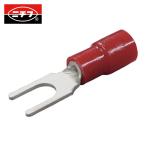 ニチフ TMEX 1.25Y-3N-RED 環境配慮形絶縁被覆付Y形端子Y形(100個入)より線0.3~1.65外寸5.8mmスタッド径3.2mm (1Pk)