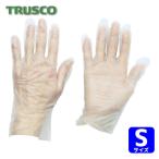 トラスコ TRUSCO ポリエチレン 使い捨て手袋 ウェーブカットタイプS (100枚入) (1箱) TGCPE025S