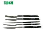 ツボサン プロヤスリ クランク型 10本組サイズ セット 中目 (1S) 品番：STC10-02