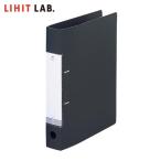 LIHIT LAB. A4/S D型リングファイル(350枚) 黒 (1冊) G2230-24