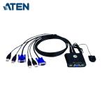 ATEN CS22U KVM переключатель 2 порт /USB/ кабель в одном корпусе (1 шт. )