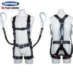 ツヨロン 藤井電工 飛燕ハーネス 胴ベルト付き ツインランヤード付き 伸縮式ノビロン（BK） ダークグレー Mサイズ (1本) 品番：TH-506-2NV93SV-OT-DG-M-2R23-BX