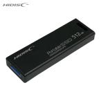 磁気研究所 ハイディスク USBメモリ MiniStickポータブルSSD 512GB USB3.2Gen2対応データ 録画用 (1個) 品番：HDMSSD512GJP3R