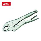 KTC 京都機械工具 175CR ロッキングプライヤー 曲線あご 全長180mm 最大口開き40mm (1丁)