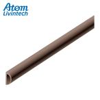 アトムリビンテック 77988 戸当りパッキン ダークブラウン 2100mm (1個)
