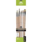 pe Beo japonPebeo живопись масляными красками для белый свинья кисть flat * круг кисть 8 шт. комплект ( flat 2/6/10/14, круг 4/6/10/14 номер ) FSC засвидетельствование длина ось ( 1 шт. ) номер товара :952403