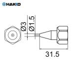 白光 HAKKO 801-N-1.5 ノズル N-1.5 袋ナット付 (1個)