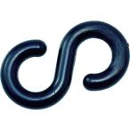 TRUSCO(トラスコ)　プラフックＳ型　黒　８ｍｍ　（２個入） TCF8BK