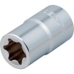 ＴＯＮＥ　Ｅ型トルクスソケット　呼びＮＯ．Ｅ７　差込角９．５ｍｍ 3TX-E07