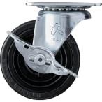ハンマー　Ｇシリーズ旋回式ゴム車輪　７５ｍｍ　ストッパー付 415G-R75