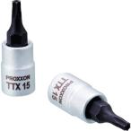 ＰＲＯＸＸＯＮ　トルクス［［Ｒ下］］ビットソケット　いじり止め穴付　ＴＴＸ１５ 83756