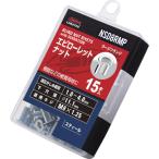 エビ　ローレットナット（平頭・スチール製）　エコパック　板厚４．０　Ｍ８Ｘ１．２５（１５個入） NSD8RMP