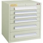TRUSCO(トラスコ) 【売切廃番】WLVR型キャビネット 500X412X540 引出6段 ネオグレー WLVR-541 NG≪お取扱終了予定商品≫