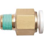 潤工社　ワンタッチ継手Ｗシリーズ　ニップル　６ｍｍ　　ＰＴ１／４ WN-06-02