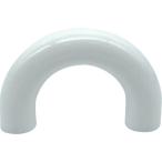 TRUSCO(トラスコ) 丸棒取手 ＰＳ樹脂 白 全長４５ｍｍ 全高２８ｍｍ ピッチ３５ｍｍ 下穴深さ１５ （Ｂ１トラスタッピンねじ４×３０ ２本付） MAPS-35W