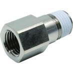 ＰＩＳＣＯ　チューブフィッティング　延長継手ブッシュ　おねじＲ１／４　めねじＲｃ１／４ PF02-02
