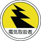ユニット　作業管理関係ステッカー　電気取扱者　ＰＰステッカー　３５Ф　２枚組 370-69