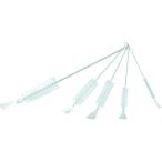 TRUSCO(トラスコ)　理化学ブラシ　注射器用　ナイロン毛　ステンレス柄１ｃｃ用 TBS-S1N