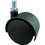 TRUSCO(トラスコ)　ねじ込み双輪キャスター　ナイロン車輪　自在　Φ４０　Ｍ８ TDG-40-M8