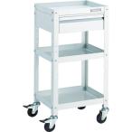 TRUSCO(トラスコ)　ツールワゴン　ラビットワゴン　４００Ｘ３５０　引出１段付　ゴム車輪　ホワイト RBW-843V W