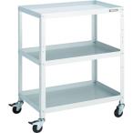 ショッピングワゴン TRUSCO(トラスコ)　ツールワゴン　ラビットワゴン　７００Ｘ４５０　ゴム車輪　ホワイト RBW-973 W